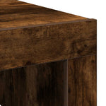 ZNTS Coffee Table Smoked Oak 100x100x35 cm Engineered Wood 815996