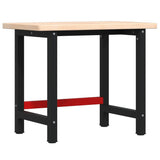 Workbench 100x60x83 cm Solid Wood Oak Rectangular 3309657