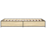Bed Frame Sonoma Oak 80 x 200 cm Engineered Wood 8009137