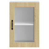 Kitchen Wall Cabinet with Glass Door Porto Sonoma Oak 854010