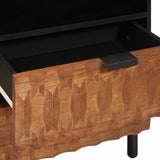 Bedside Cabinet Brown 50 x 33 x 62 cm Solid Mango Wood 4017910
