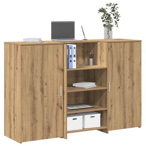 Reception Desk Artisan Oak 155x50x103.5 cm Engineered Wood 3324204