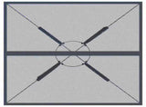 Garden Table Anthracite 80x80x72.5 cm Steel Mesh 362731