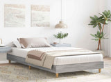 Bed Frame Grey Sonoma 80 x 200 cm Engineered Wood 8009063