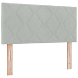 Headboard Height Adjustable Light grey 100 cm Velvet 42007235