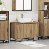 Bathroom Sink Cabinet with Storage Artisan Oak 91 x 35 x 60 cm 869181