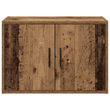 Garage Wall Cabinets 2 pcs Old Wood Engineered Wood 860658