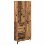 Highboard Old Wood 69.5 x 34 x 180 cm Engineered Wood 3415628
