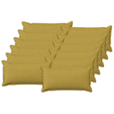 Cushion with Pillow HOUTEN 12 pcs Light Green Faux Linen 933837