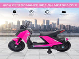 6V Kids Electric Motorbike Ride On Toy w/ Music Headlights Safety Training Wheels for Girls Boy 2-4 T3398P348288