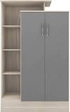 ZNTS Nevada Petite Open Shelf Wardrobe 100-101-141