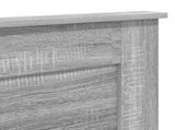 Headboard with Headboard Grey Sonoma 200 cm Engineered Wood 887422