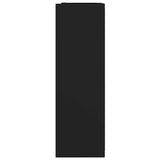 803309 Bathroom Mirror Cabinet Black 62,5x20,5x64 cm Engineered Wood
