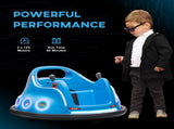 Angry Bird Licensed Waltzer Car, 12V Kids Bumper Car w/ Joysticks, Remote, Music LED Lights, Blue T3398P378941