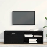 TV Cabinet Black Oak 120x34x37 cm Engineered Wood 862474