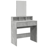 Dressing Table with Mirror Concrete Grey 80x41x144.5 cm 848174
