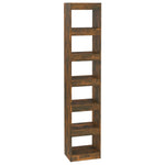 Book Cabinet/Room Divider Smoked Oak 40x30x198 cm 813596