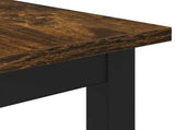 Dining Tables 80 x 80 x 75 cm Engineered Wood Smoked Oak Square 892628