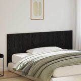 Bed Headboard Black Oak 200 x 1.5 x 80.5 cm Engineered Wood 863158