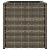 Garden Planters 2 pcs Grey 36x30x32 cm Poly Rattan 3210533