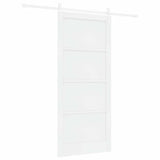 Sliding Door White 93 x 211 cm Solid Pine Wood 3333265