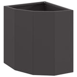 Corner Planter Black 30 x 30 x 35 cm Steel 883654