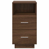 Bedside Cabinets 2 pcs with 2 Drawers Brown Oak 36x36x68 cm 858591