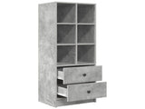 Highboard with Drawer Concrete Grey 45.5 x 34 x 127 cm 869365