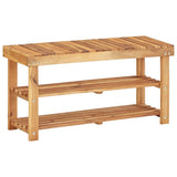 45931 Shoe Rack 90x32x46 cm Solid Acacia Wood