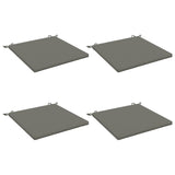 Seat Cushions SOEST 4 pcs 100% Polyester Grey 70 x 70 x 3 cm 944780