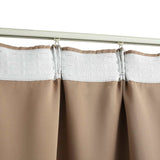 Blackout Curtains with Hooks 2 pcs Taupe 140x245 cm 134440