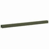 Garden Cover Profile 10 pcs 100 x 5 x 5 cm Steel Olive Green 8013000