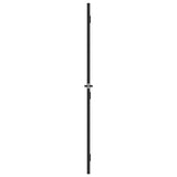 Interior Door Slim Black 76x201.5 cm Tempered Glass&Aluminium 155125