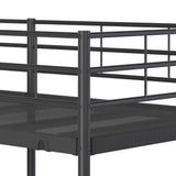 Bunk Bed without Mattress Black 80x200 cm Steel 42000320