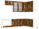 Kitchen Unit LYON 8 pcs Smoked Oak Engineered Wood 3438519