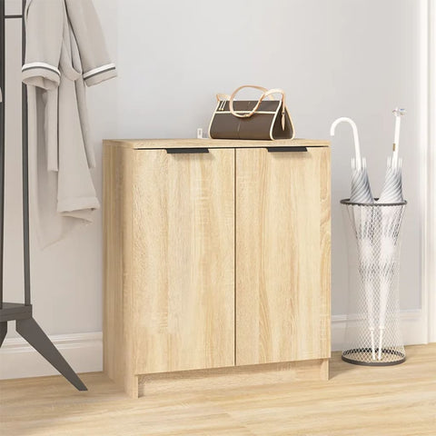 Shoe Cabinet Sonoma Oak 59x35x70 cm Engineered Wood 811424