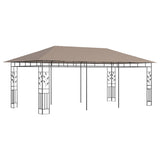 Gazebo with Mosquito Net 6x3x2.73 m Taupe 180 g/m 312253