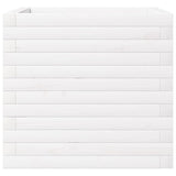 Garden Planter White 50x50x46 cm Solid Wood Pine 3282405