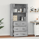 Highboard Concrete Grey Engineered Wood 3185387