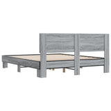 Bed Frame without Mattress Grey Sonoma 160x200 cm 3280185