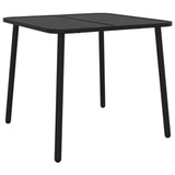 Garden Dining Set Anthracite Steel Small Stackable 3187987