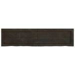 Bathroom Countertop Dark Brown 120x30x cm Treated Solid Wood 3156234