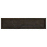 Bathroom Countertop Dark Brown 120x30x cm Treated Solid Wood 3156234