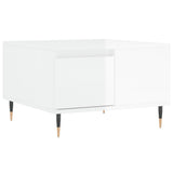 Coffee Table High Gloss White 55x55x36.5 cm Engineered Wood 830750
