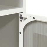 Bedside Cabinet White 36x39x78 cm Cold-rolled Steel 853415