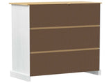 Wine cabinet White 97 x 45 x 114 cm Solid Pine Wood 42024956