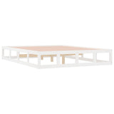 Bed Frame without Mattress White 140x200 cm Solid Wood 820797
