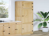 Cabinet SKI Honey Brown 66 x 58 x 207 cm Solid Pine Wood 42007572