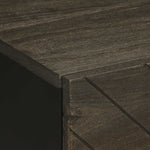 ZNTS Bedside Cabinet Black 40x33x46 cm Solid Wood Mango 4017680