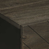 ZNTS Bedside Cabinet Black 40x33x46 cm Solid Wood Mango 4017680